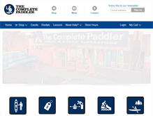 Tablet Screenshot of completepaddler.ca